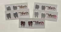 Glitter Tooth Earrings: Dental Hygienist Gift