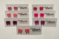 Pink Tooth Earrings: Glitter Dental Studs, Hypoallergenic