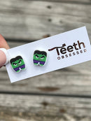 Superhero Tooth Earrings: Dental Appreciation Gift