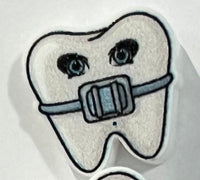 Ortho Earrings: Blue, Silver, Blue