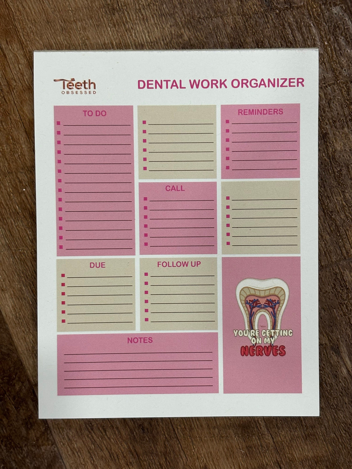 Mrs Flossy Dental Notepad Collection