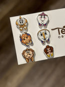 Beauty Character Teeth Earrings