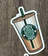 Dental Coffee Stickers | Dentist Coffee Sticker | Dental Assistant Gift | Hygienist Coffee Sticker | Tooth Coffee Sticker | Dental Team Swag