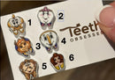 Beauty Character Teeth Earrings