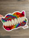 Floral Denture Sticker: Dental Hygienist Gift