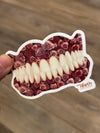 Floral Denture Sticker: Dental Hygienist Gift
