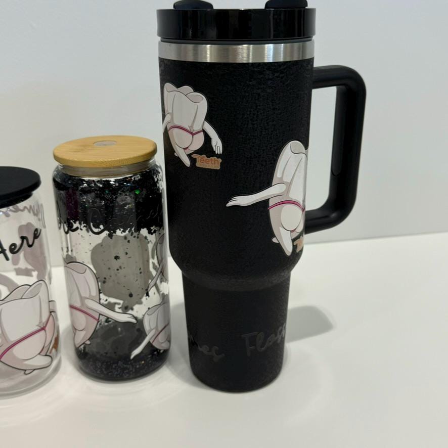 Mrs Flossy Drinkware: Tumbler and Libby Glass