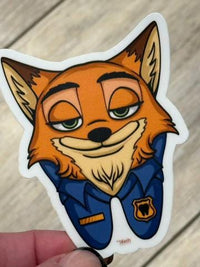 Dental Character Sticker: Rabbit, Fox, Sloth, Lamb