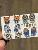 Zoo Tooth Animal Earrings