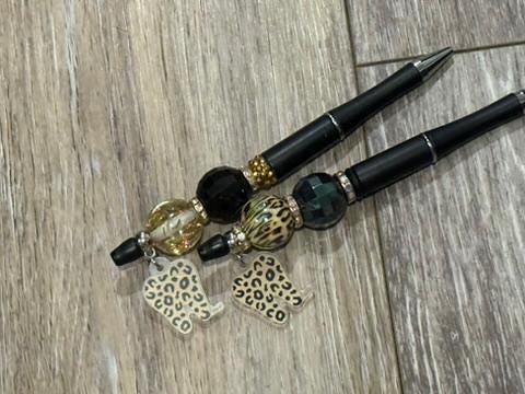 Leopard Tooth Charm Pen: Handmade Dental Gift