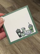 Coffee Tooth Notepad | Funny Dental Sticky Notes | Dentist & Dental Assistant Stationery