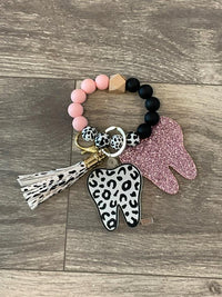Leopard Tooth Dental Keychain