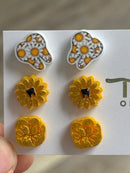 Molar, Sunflower and Daisy Dental Tooth Earrings