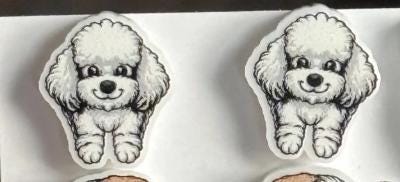 Dental Dog Tooth Earrings