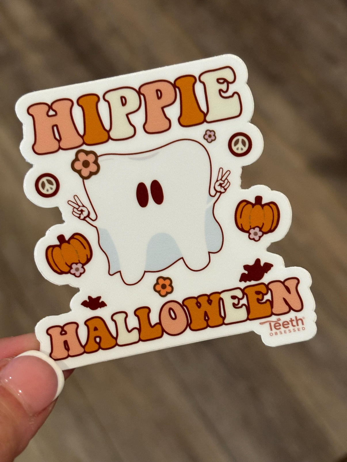 Hippy Tooth Halloween Sticker