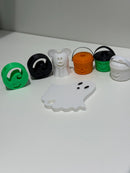 Halloween Straw Toppers: Pumpkin, Ghost, Oogie Boogie - Cup Accessories