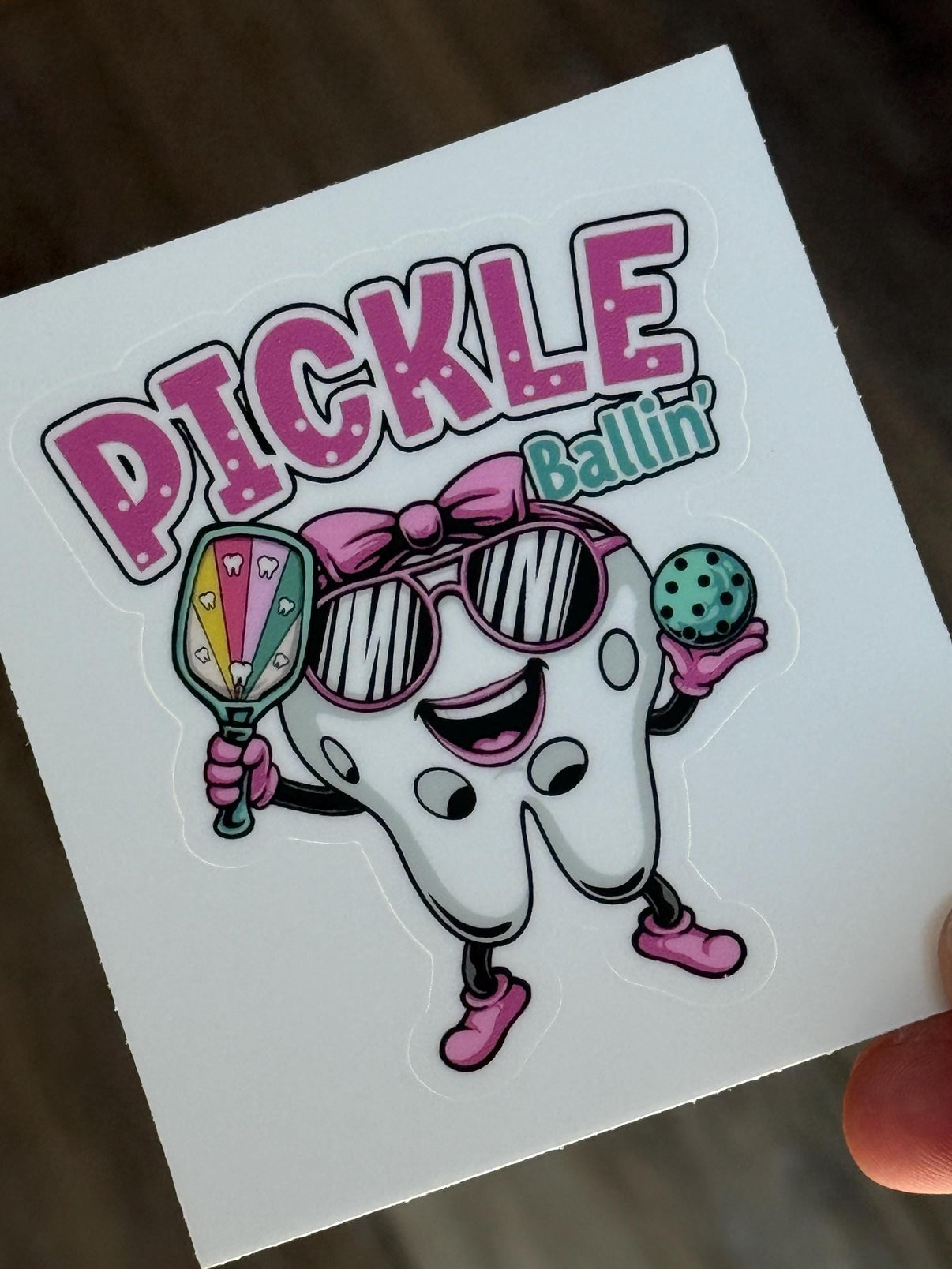 Dental Pickleball Sticker