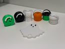 Halloween Straw Toppers: Pumpkin, Ghost, Oogie Boogie - Cup Accessories