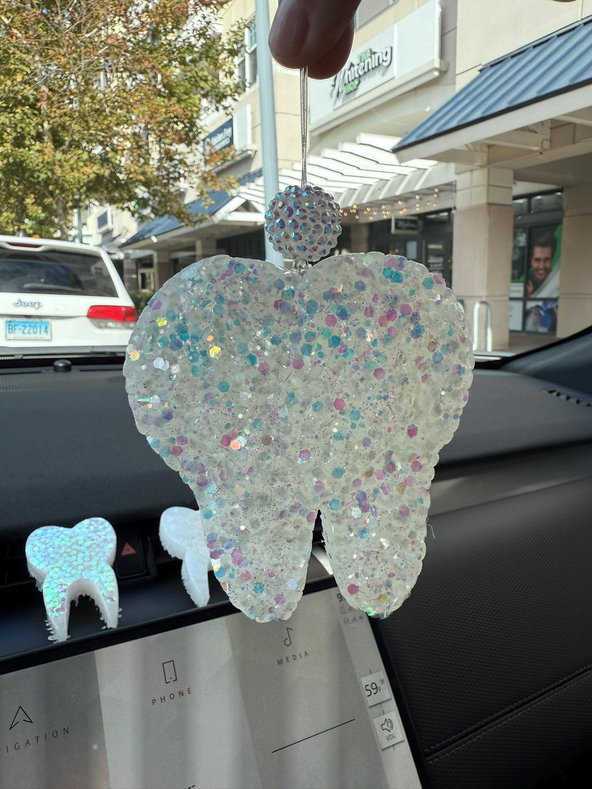 White Tooth Car Freshener