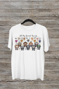 Dental Halloween T-Shirt | Funny Dentist Shirt | Dental Assistant Spooky Tee | Tooth Ghost Costume Shirt | Dental Team Halloween Apparel