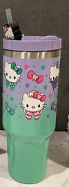 Dental Kitty Topper 40oz Tumbler & Pink Coffee Mug Set