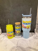 Dental Sponge Starfish Sea Tumbler – 40oz Stainless Steel with Handle & Straw