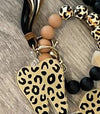 Leopard Print Tooth Keychain: Dental Assistant Gift