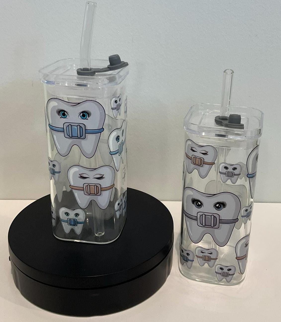 Ortho Tooth Glass | Orthodontic Tooth Drinkware | Fun Dental Gift for Assistants, Hygienists & Dentists