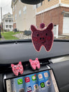 Pig Tooth Car Freshener & Vent Clip – Cute Tooth Air Freshie | Dental Assistant, Hygienist Dentist Car Accessory Gift