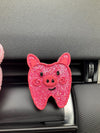 Pig Tooth Car Freshener & Vent Clip – Cute Tooth Air Freshie | Dental Assistant, Hygienist Dentist Car Accessory Gift