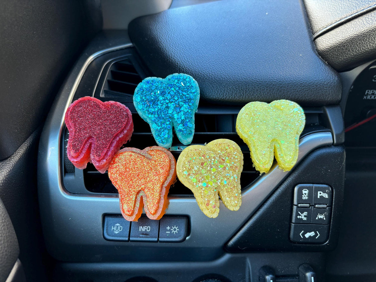 Tiny Dental Car Freshies, Tooth Freshener, Dental Hygienists, Dentist Air Fresheners, Dental Car Fresheners, Tooth Vent, Teeth Fresheners