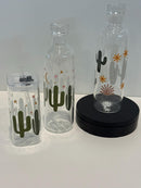 Cactus Bottle and Glass, Dental Assistant Gift | Hygienist Tumbler | Dentist Mug | Tooth Glass Can | Dental Team Gifts | Teeth Cup