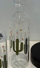 Cactus Bottle and Glass, Dental Assistant Gift | Hygienist Tumbler | Dentist Mug | Tooth Glass Can | Dental Team Gifts | Teeth Cup