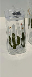 Cactus Bottle and Glass, Dental Assistant Gift | Hygienist Tumbler | Dentist Mug | Tooth Glass Can | Dental Team Gifts | Teeth Cup