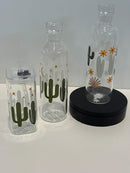 Cactus Bottle and Glass, Dental Assistant Gift | Hygienist Tumbler | Dentist Mug | Tooth Glass Can | Dental Team Gifts | Teeth Cup