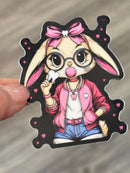 Bunny Tooth Sticker | Bubblegum Bunny Sticker | Cute Dental Sticker | Dental Assistant Gift | Teeth Obsessed