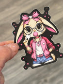 Bunny Tooth Sticker | Bubblegum Bunny Sticker | Cute Dental Sticker | Dental Assistant Gift | Teeth Obsessed