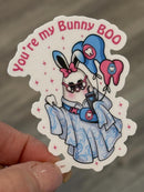 Boo Bunny Tooth Sticker | Dental Easter Sticker | Easter Teeth Sticker | Dental Assistant Gift | Teeth Obsessed