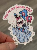 Boo Bunny Tooth Sticker | Dental Easter Sticker | Easter Teeth Sticker | Dental Assistant Gift | Teeth Obsessed