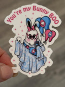 Boo Bunny Tooth Sticker | Dental Easter Sticker | Easter Teeth Sticker | Dental Assistant Gift | Teeth Obsessed
