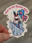 Boo Bunny Tooth Sticker | Dental Easter Sticker | Easter Teeth Sticker | Dental Assistant Gift | Teeth Obsessed