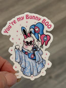 Boo Bunny Tooth Sticker | Dental Easter Sticker | Easter Teeth Sticker | Dental Assistant Gift | Teeth Obsessed