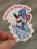 Boo Bunny Tooth Sticker | Dental Easter Sticker | Easter Teeth Sticker | Dental Assistant Gift | Teeth Obsessed