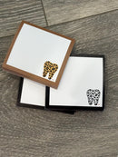 Leopard Tooth Notepad | Dental Notepad | Black or Yellow Leopard | Dental Assistant Gift | Teeth Obsessed