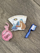 Coffee Tooth Cup with Straw Toppers | Floss, Dental Hygiene & Toothbrush Straw Topper | Dental Gift | Teeth Obsessed