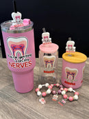Getting on My Nerves Tooth Collection | Tumbler, Dental Glass, Coffee Cup, Straw Topper & Stanley Charm | Teeth Obsessed