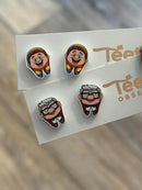 Pedo Dental Earrings, Teeth Earrings, Tooth Earrings, Glitter Tooth Earrings, Dental Hygiene Gift Dental Assistant, Dental Graduation