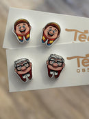 Pedo Dental Earrings, Teeth Earrings, Tooth Earrings, Glitter Tooth Earrings, Dental Hygiene Gift Dental Assistant, Dental Graduation