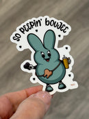 Peep Tooth Sticker | Bougie Tooth Sticker | Easter Dental Sticker | Cute Dental Sticker | Teeth Obsessed