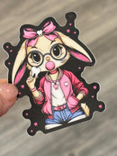 Bunny Tooth Sticker | Bubblegum Bunny Sticker | Cute Dental Sticker | Dental Assistant Gift | Teeth Obsessed